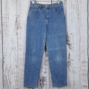 Coldwater Creek Womens 8P Tapered Leg Mom Jeans High Rise Medium Wash